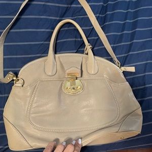 Talbots leather hobo. Cream/bone color.